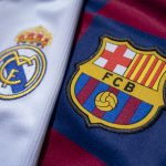 The FC Barcelona and Real Madrid Club Badges