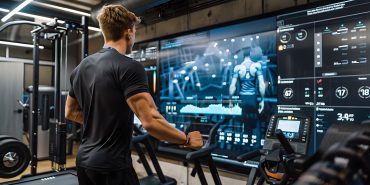 Athlete Training with Advanced Biometric Monitoring System in Hi